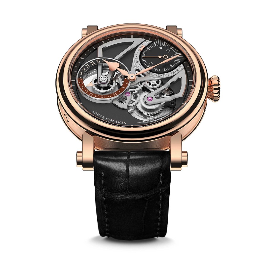 Herrenuhren Speake-Marin | Speake-Marin - Dual Time Red Gold