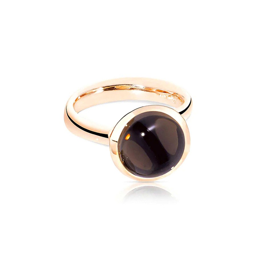 Ringe Tamara Comolli | Tamara Comolli - Bouton Ring Large Rauchquarz