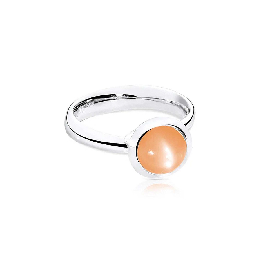 Ringe Tamara Comolli | Tamara Comolli - Bouton Ring Small Oranger Mondstein