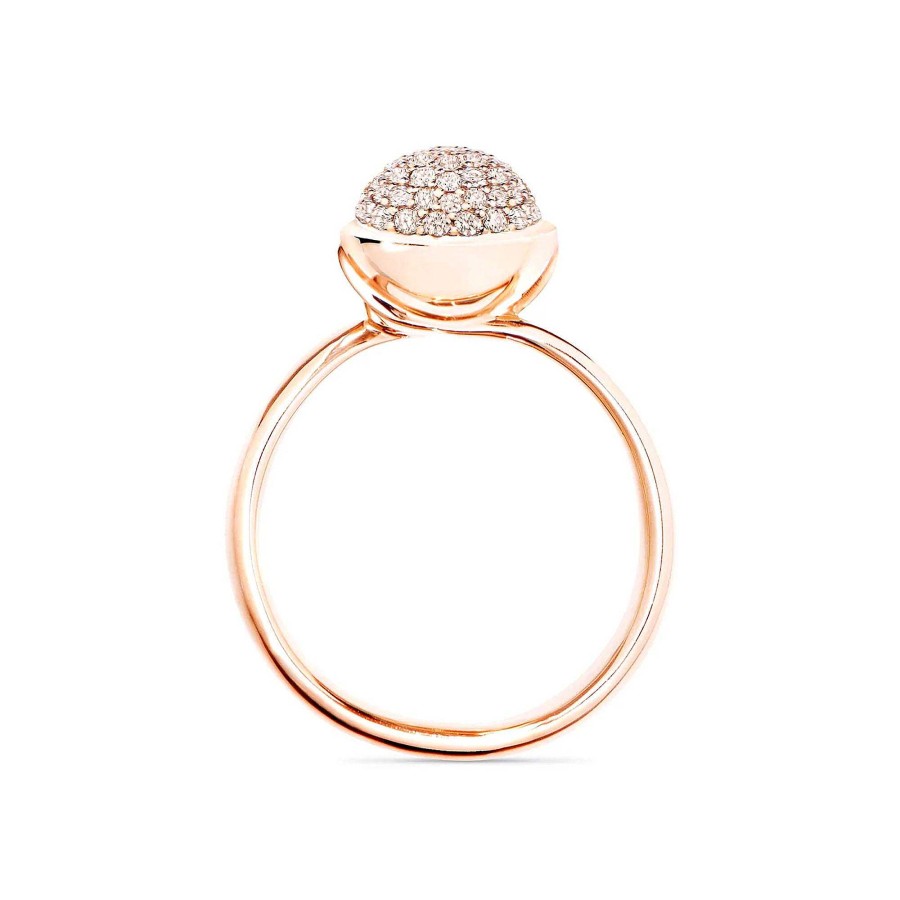 Ringe Tamara Comolli | Tamara Comolli - Bouton Ring Small Mit Diamant Pav