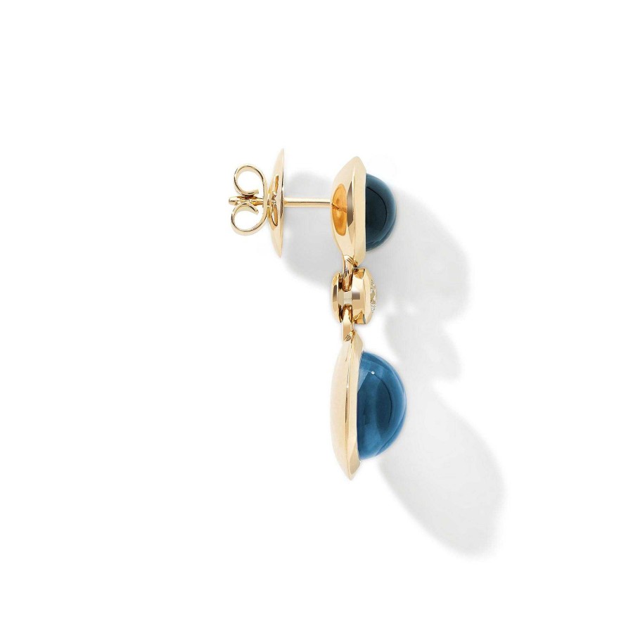 Ohrschmuck Tamara Comolli | Tamara Comolli - Bouton 2 Cabochon Ohrringe Sky