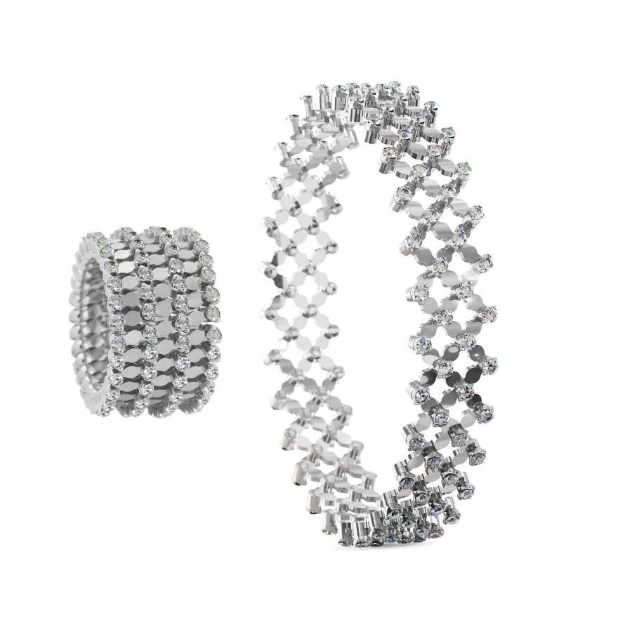 Ringe Serafino Consoli | Serafino Consoli - Serafino Multi-Size-Ring Und Armband