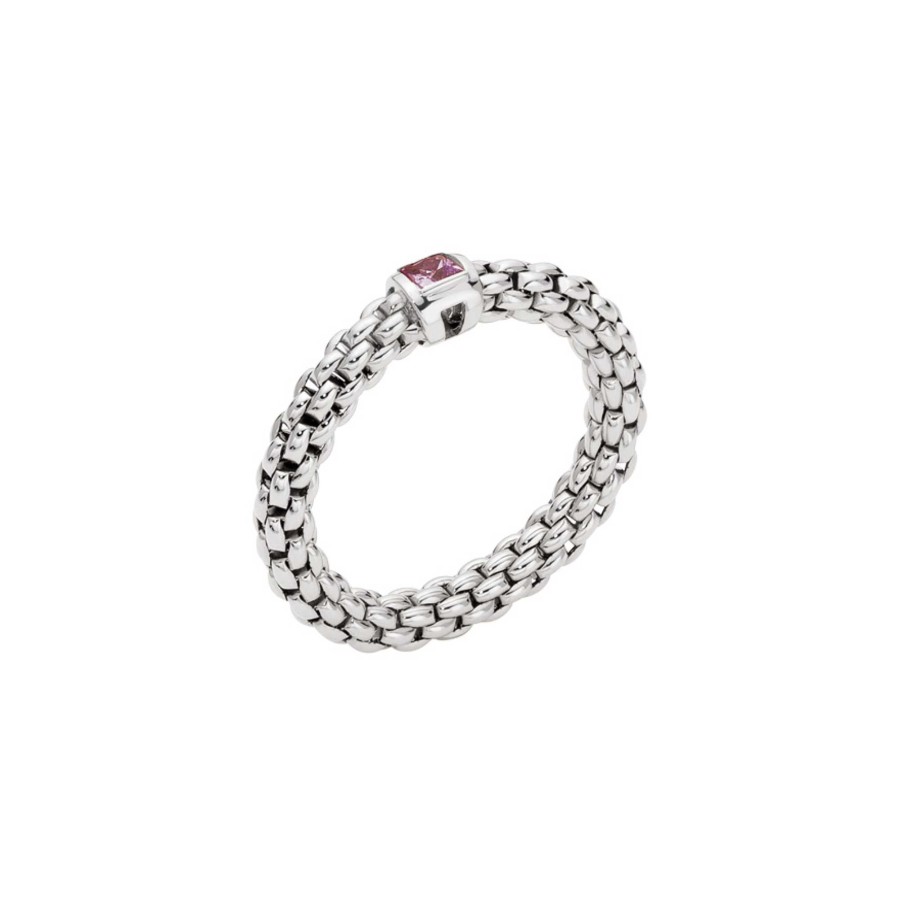 Ringe FOPE | Fope - Flex'It Souls Ring Mit Rosa Saphir