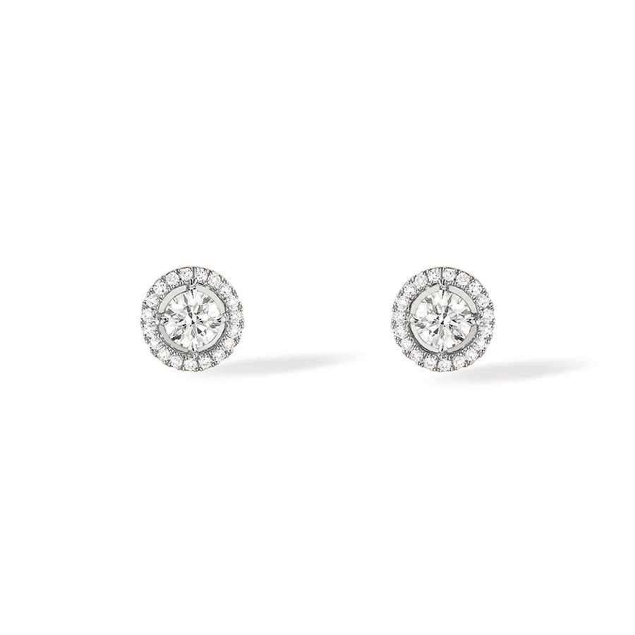 Ohrschmuck Messika | Messika - Joy Round Diamonds Ohrringe