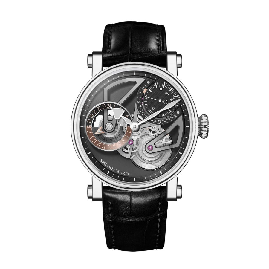 Herrenuhren Speake-Marin | Speake-Marin - Dual Time Titanium