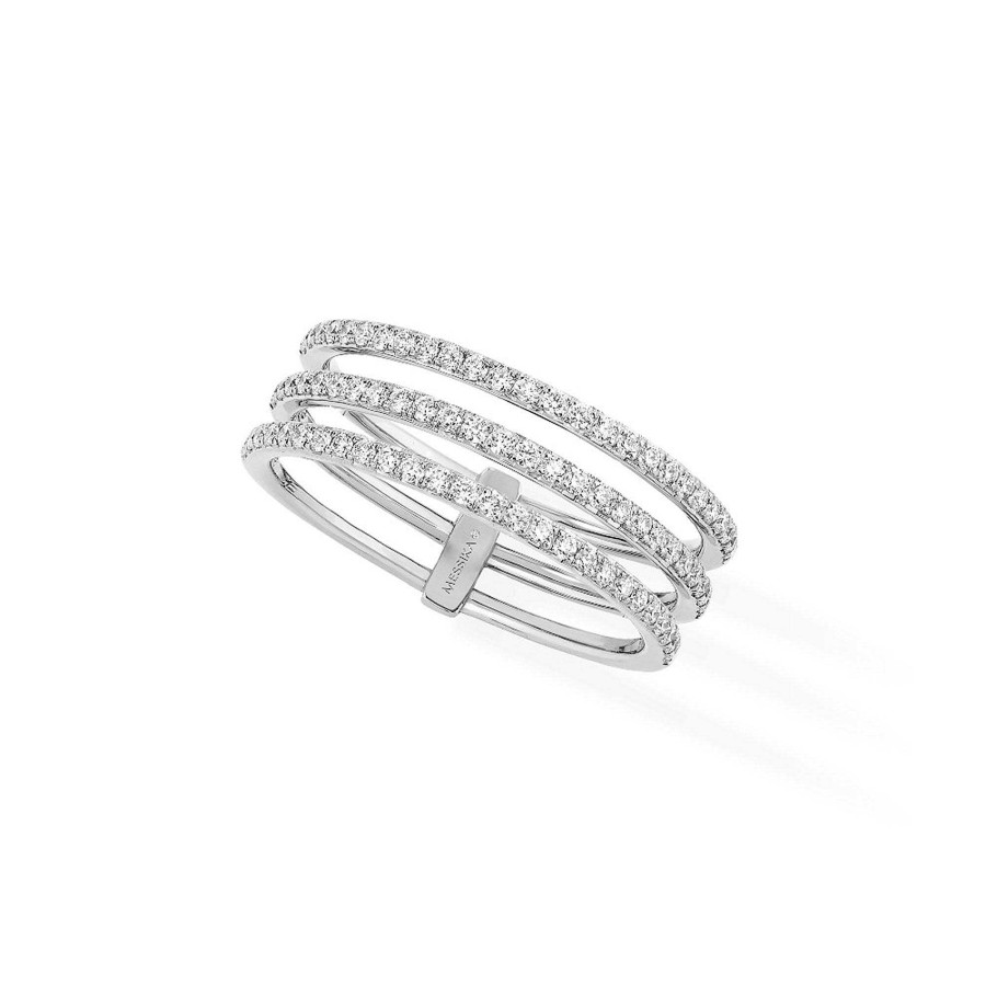 Ringe Messika | Messika - Gatsby 3 Rows Ring