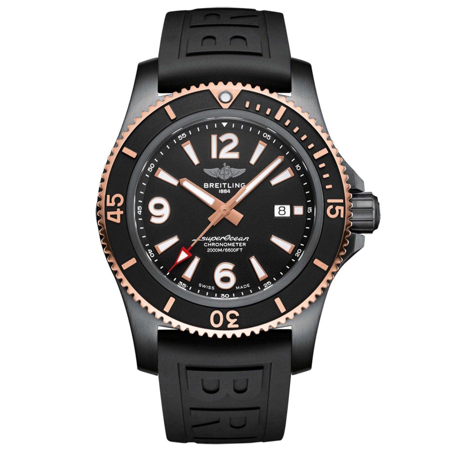 Herrenuhren Breitling | Breitling - Superocean Automatic 46 Black Steel