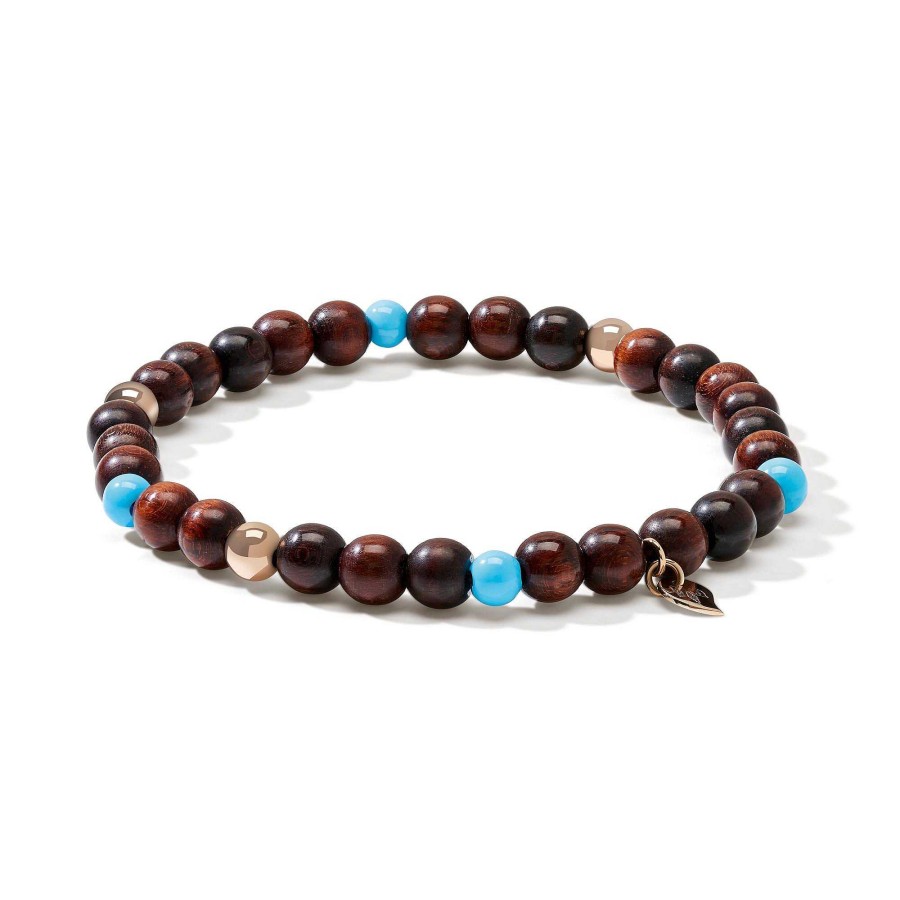 Herrenschmuck Tamara Comolli | Tamara Comolli - India Armband Medium Snakewood T Rkis