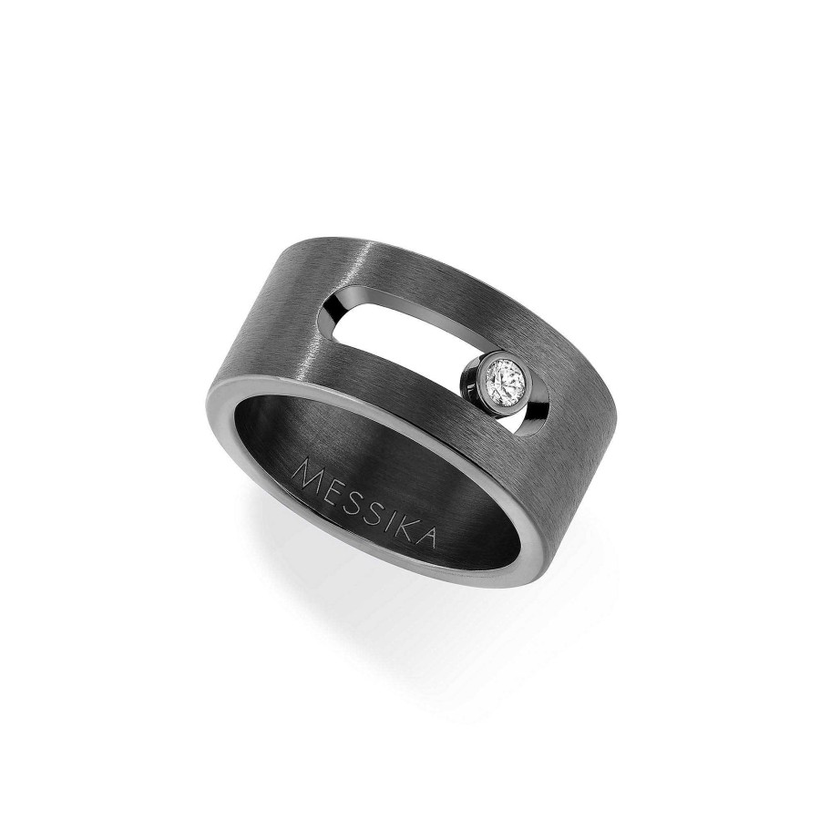 Ringe Messika | Messika - Move Titanium Graphite Ring