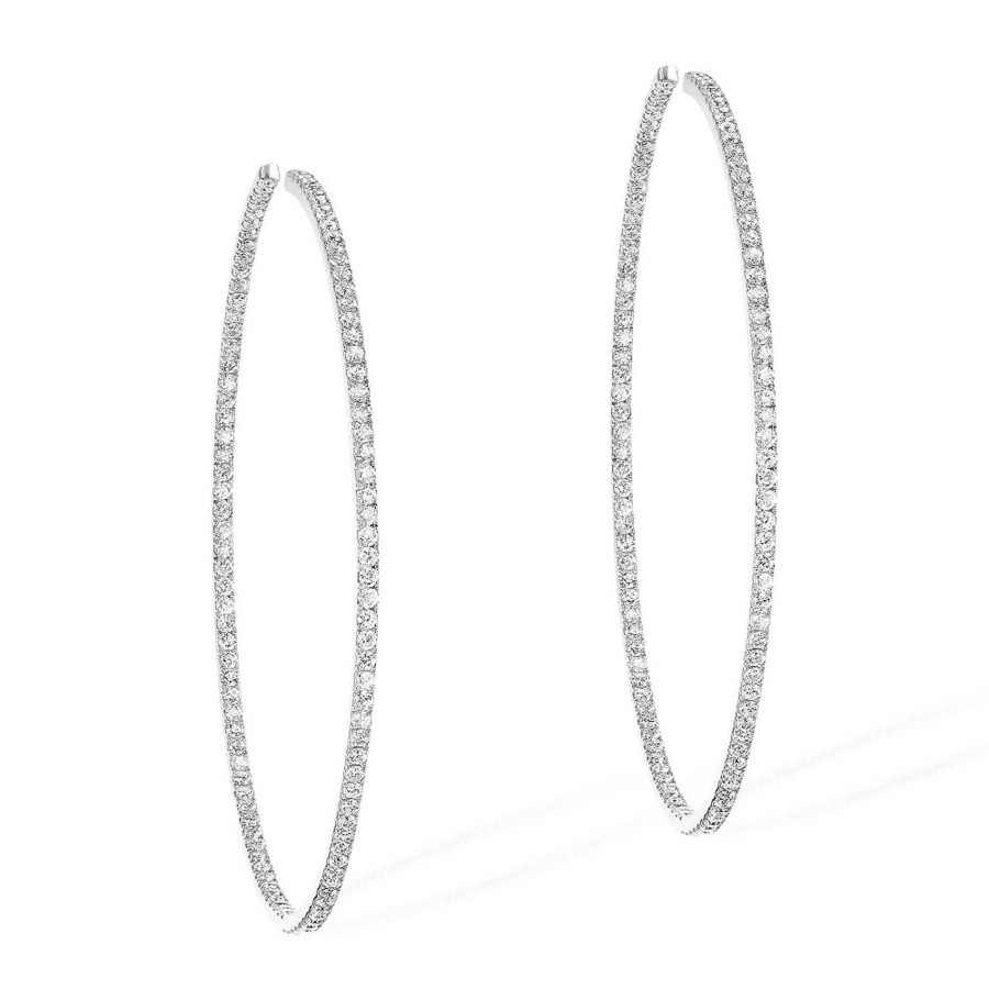 Ohrschmuck Messika | Messika - Gatsby Medium Hoop Creolen