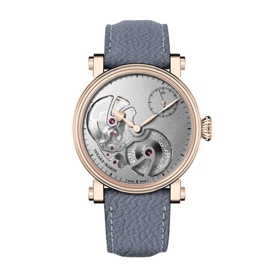 Herrenuhren Speake-Marin | Speake-Marin - Openworked Sandblasted Red Gold