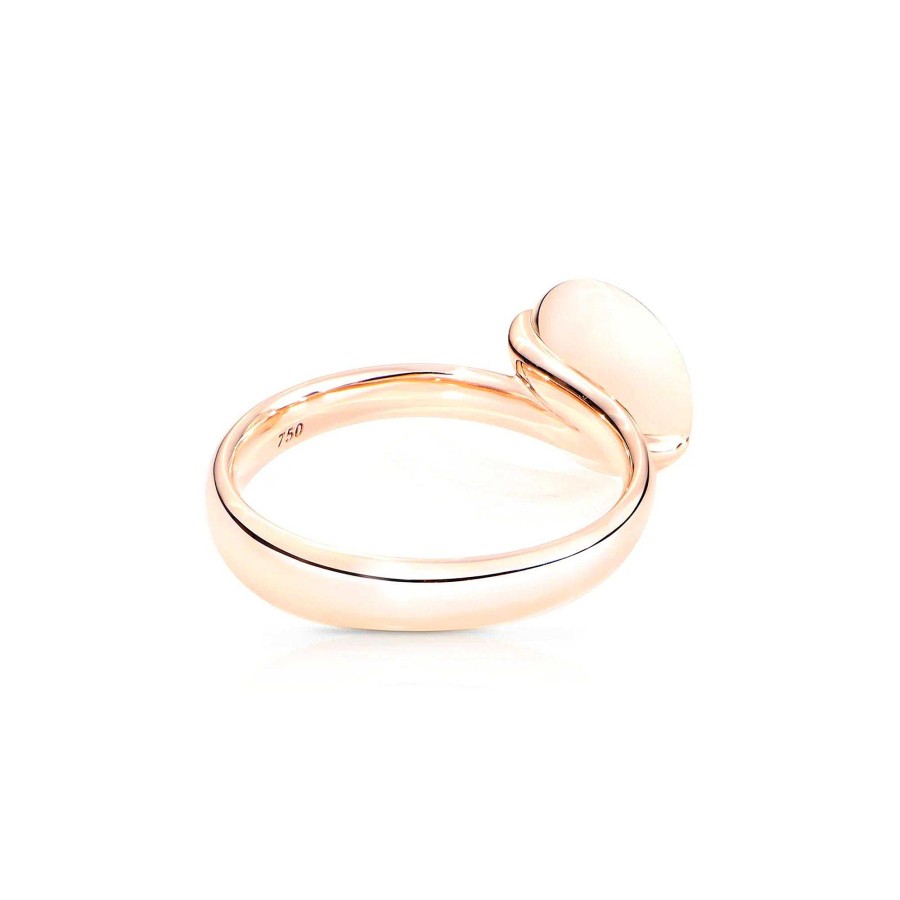 Ringe Tamara Comolli | Tamara Comolli - Bouton Ring Small Brauner Mondstein