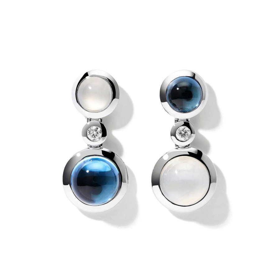 Ohrschmuck Tamara Comolli | Tamara Comolli - Bouton 2 Cabochon Ohrh Nger Ocean