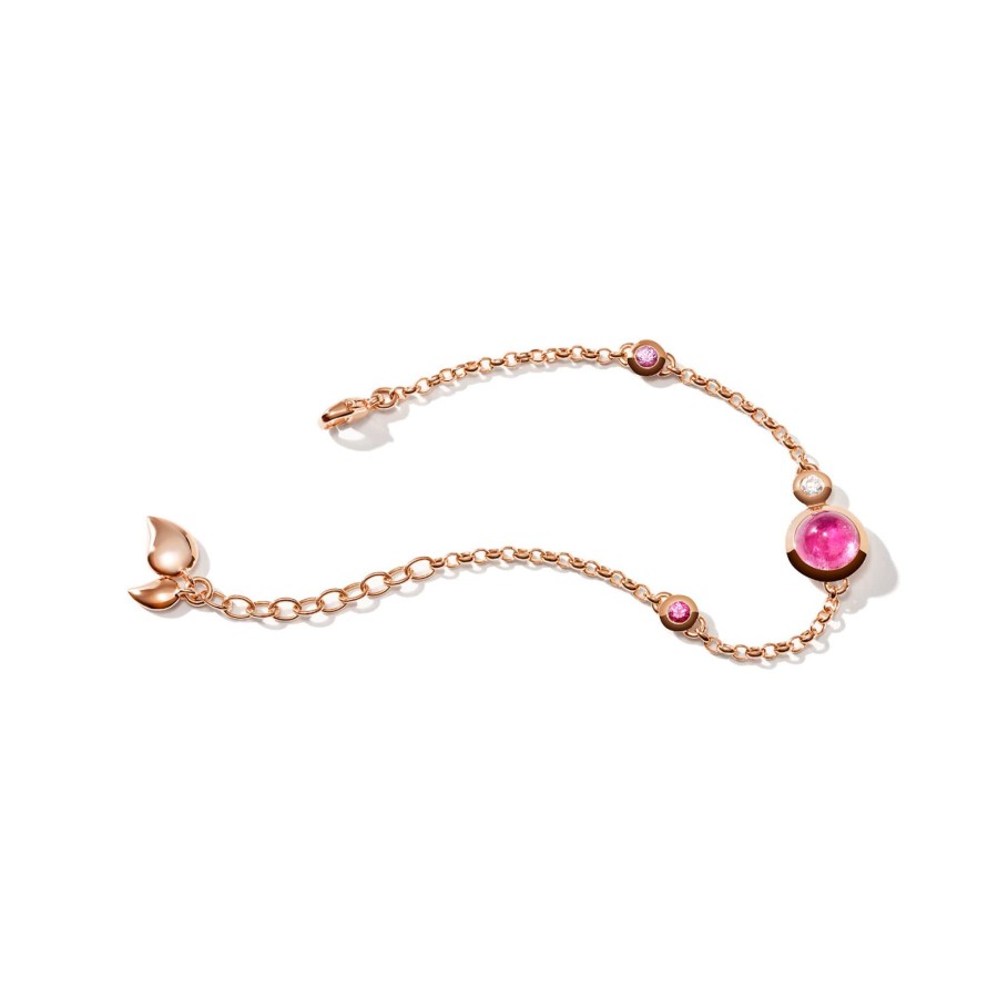 Armschmuck Tamara Comolli | Tamara Comolli - Bouton Armband Mini Chain 'Blush' Small/Medium