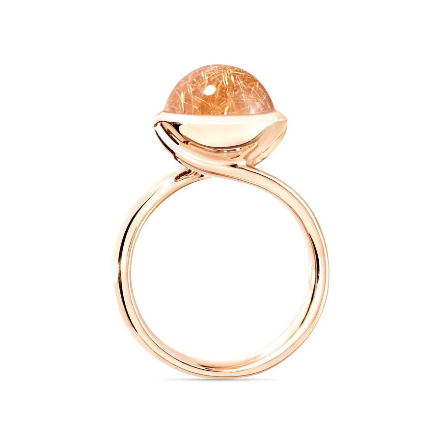 Ringe Tamara Comolli | Tamara Comolli - Bouton Ring Large Rutilquarz