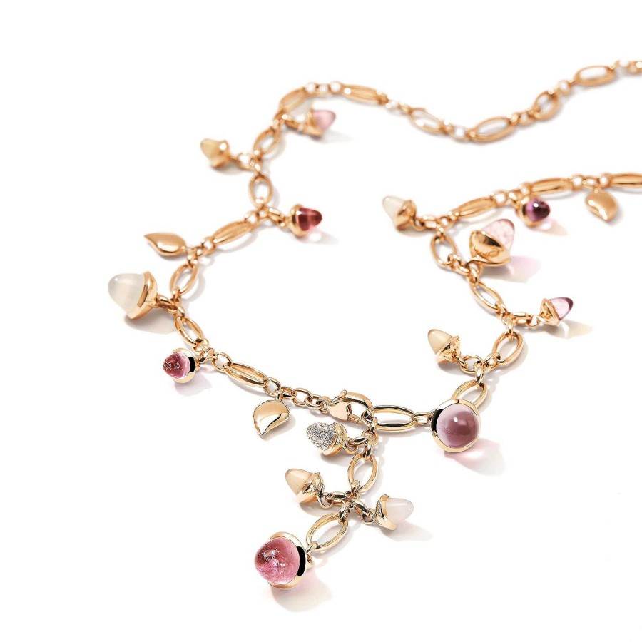 Halsschmuck Tamara Comolli | Tamara Comolli - Kurzes Mikado Collier Blush Mit Diamond Pav