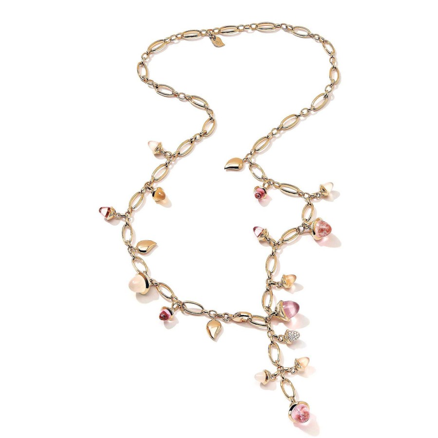 Halsschmuck Tamara Comolli | Tamara Comolli - Kurzes Mikado Collier Blush Mit Diamond Pav