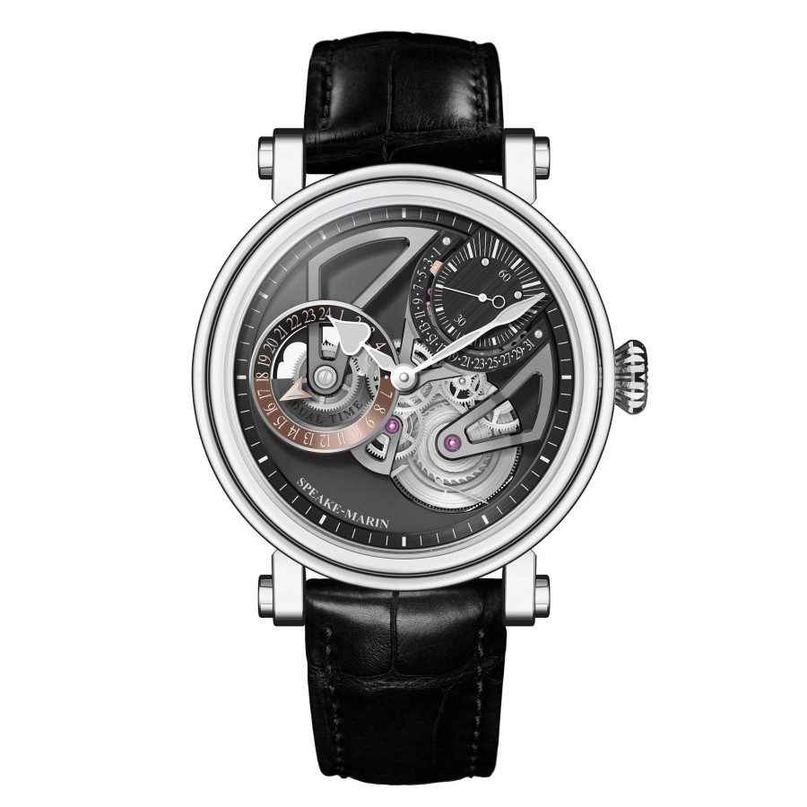 Herrenuhren Speake-Marin | Speake-Marin - Dual Time Titanium