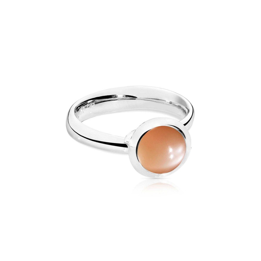 Ringe Tamara Comolli | Tamara Comolli - Bouton Ring Small Brauner Mondstein