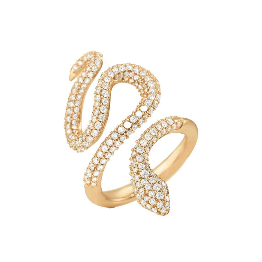 Ringe Ole Lynggaard Copenhagen | Ole Lynggaard Copenhagen - Snakes Ring Medium Paviert