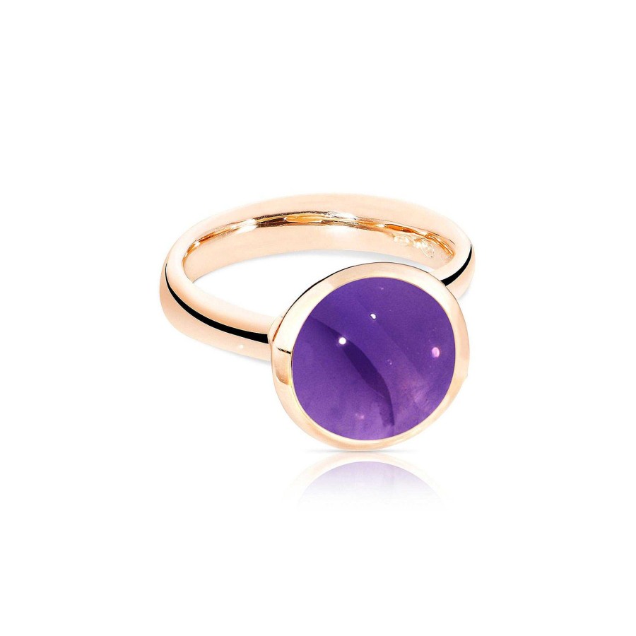 Ringe Tamara Comolli | Tamara Comolli - Bouton Ring Large Amethyst