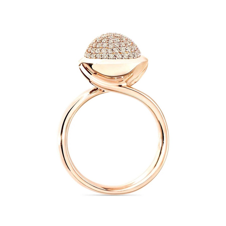 Ringe Tamara Comolli | Tamara Comolli - Bouton Ring Large Mit Diamant Pav