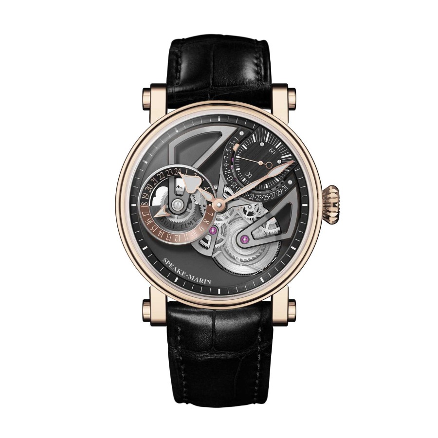 Herrenuhren Speake-Marin | Speake-Marin - Dual Time Red Gold