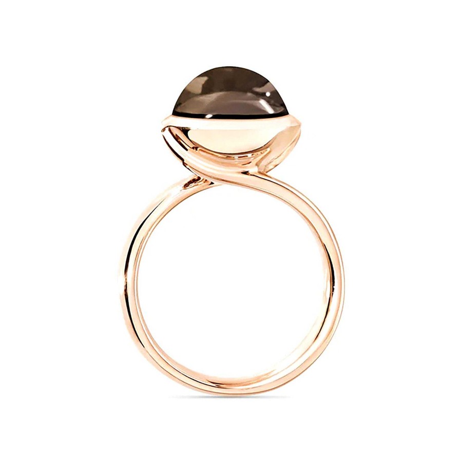 Ringe Tamara Comolli | Tamara Comolli - Bouton Ring Large Rauchquarz