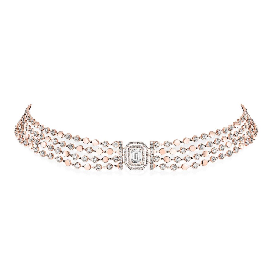 Halsschmuck Messika | Messika - D-Vibes Mehrreihiger Choker