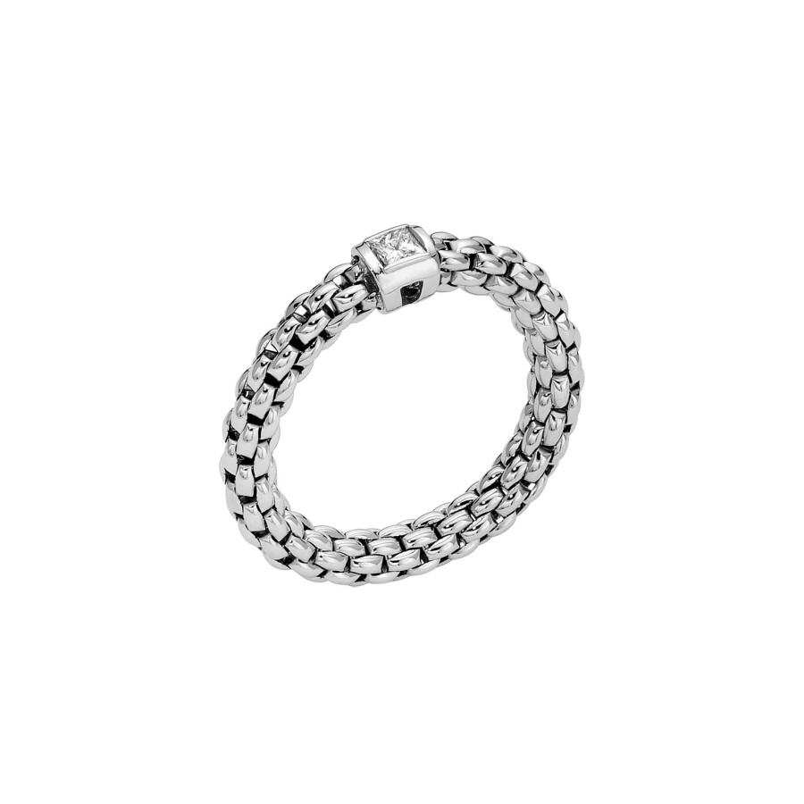 Ringe FOPE | Fope - Flex'It Souls Ring Mit Weissem Diamant