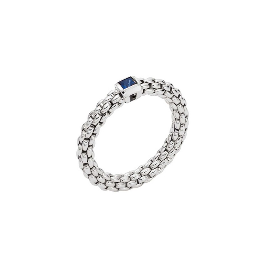 Ringe FOPE | Fope - Flex'It Souls Ring Mit Blauem Saphir