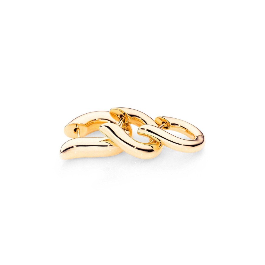 Ohrschmuck Tamara Comolli | Tamara Comolli - Signature Hoop Ohrringe Small 18K Gelbgold