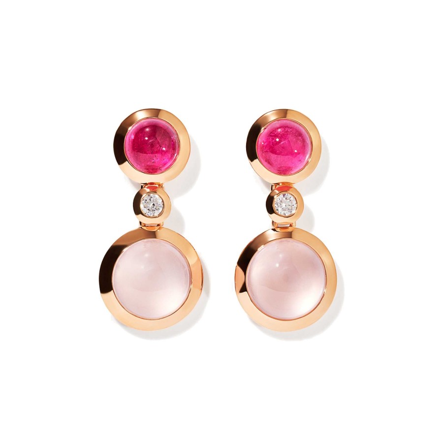 Ohrschmuck Tamara Comolli | Tamara Comolli - Bouton Ohrringe 2 Cabochons 'Blush'