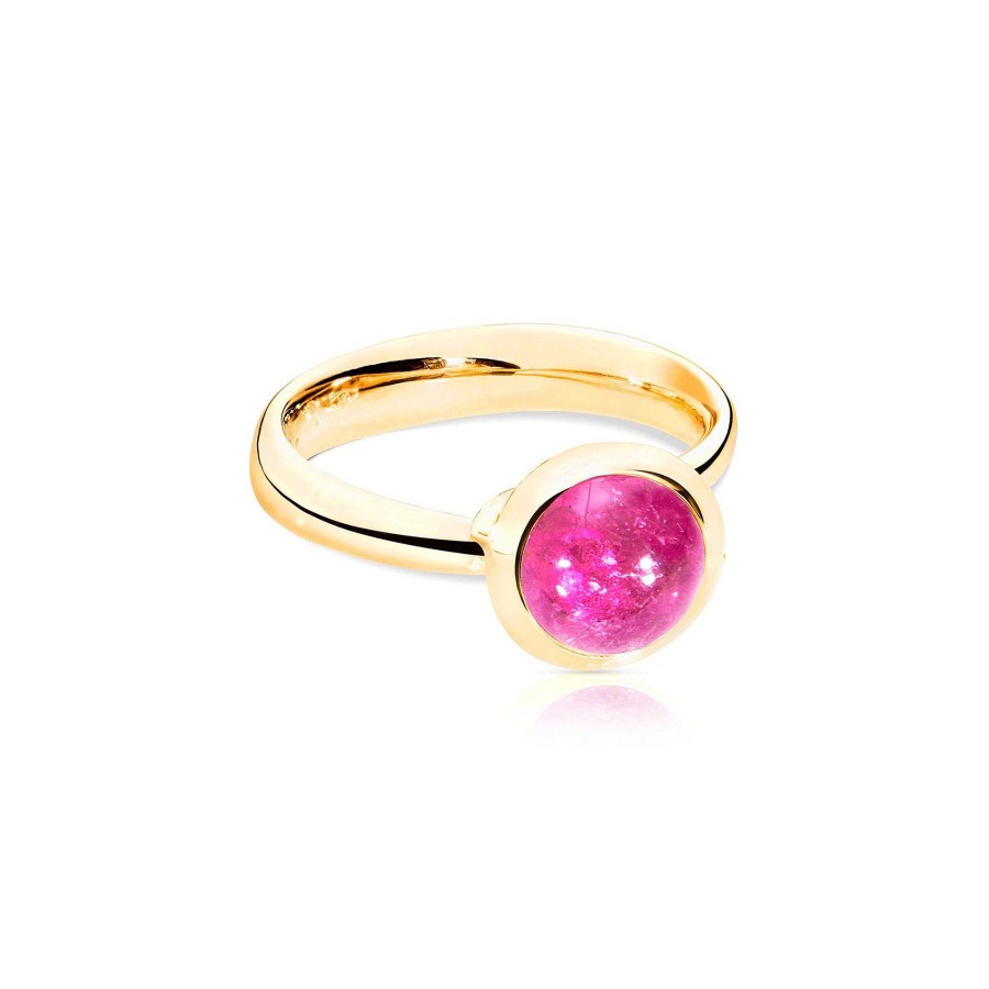 Ringe Tamara Comolli | Tamara Comolli - Bouton Ring Small Rosa Turmalin