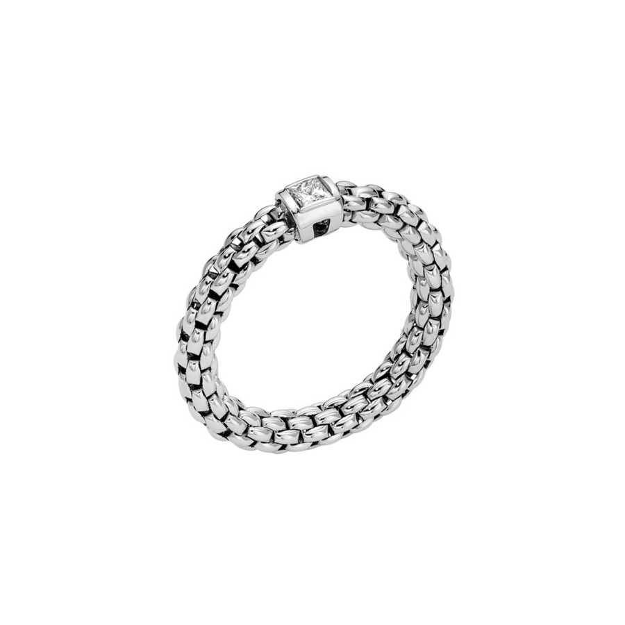 Ringe FOPE | Fope - Flex'It Souls Ring Mit Weissem Diamant