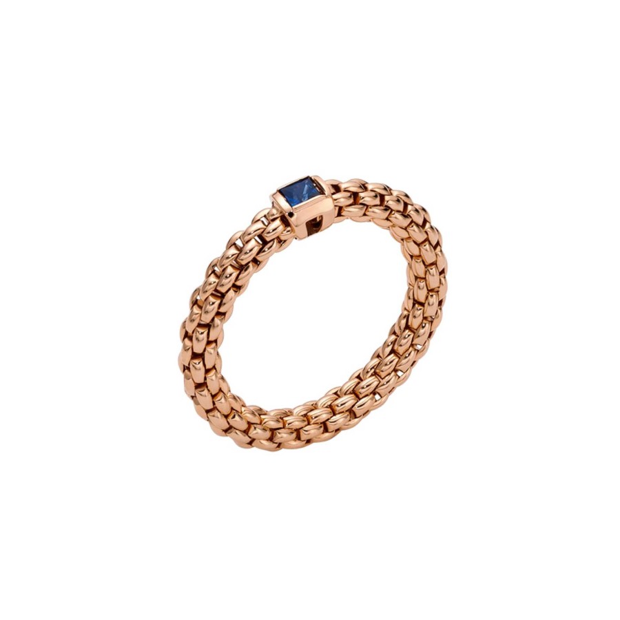 Ringe FOPE | Fope - Flex'It Souls Ring Mit Blauem Saphir