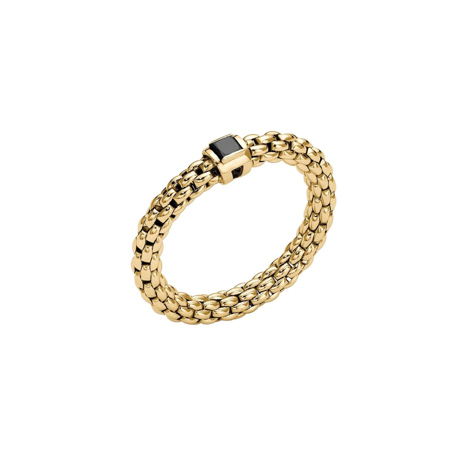 Ringe FOPE | Fope - Flex'It Souls Ring Mit Schwarzem Diamant