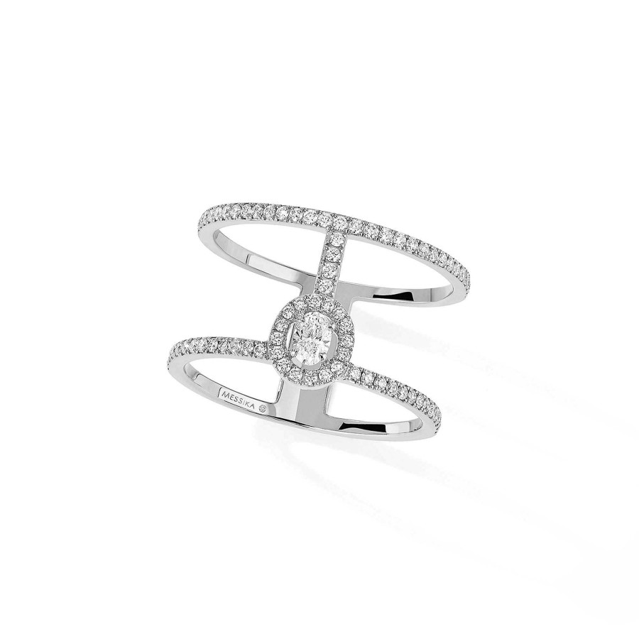 Ringe Messika | Messika - Glam'Azone 2 Rows Pav Ring