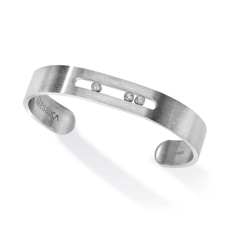 Herrenschmuck Messika | Messika - Move Titanium Armreif