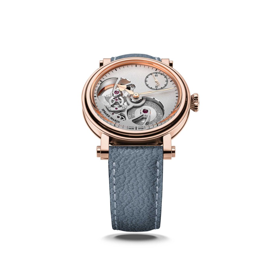 Herrenuhren Speake-Marin | Speake-Marin - Openworked Sandblasted Red Gold