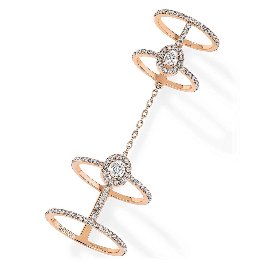 Ringe Messika | Messika - Glam'Azone Double Pav Ring