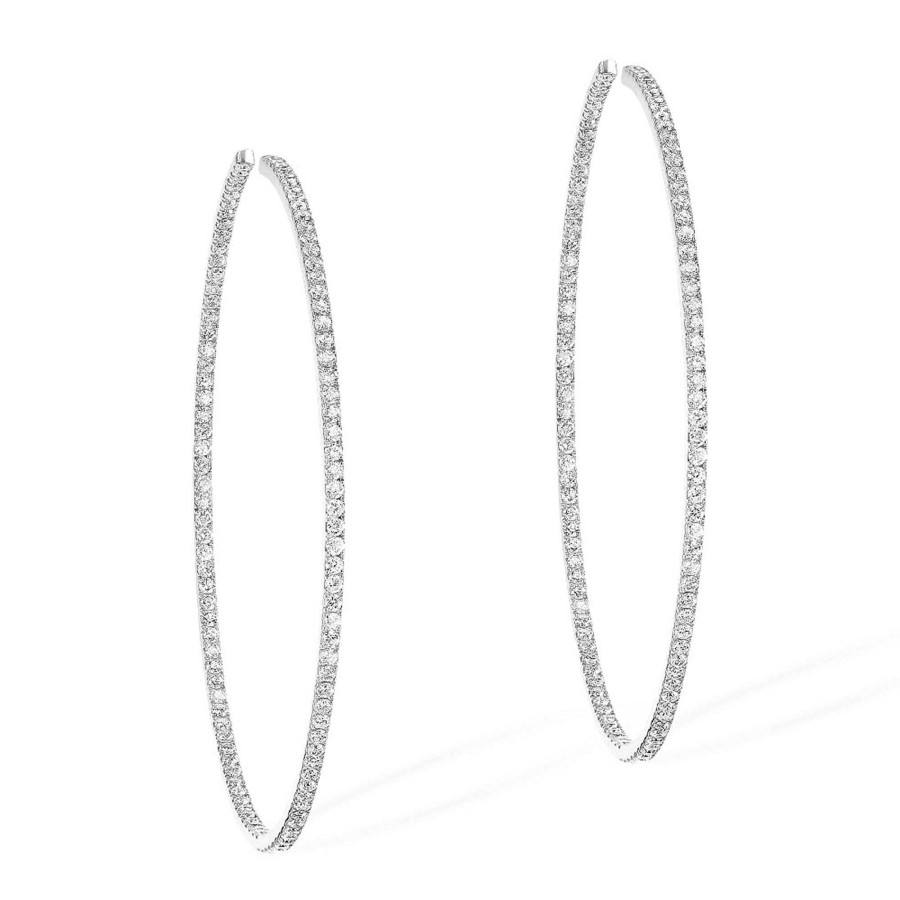 Ohrschmuck Messika | Messika - Gatsby Medium Hoop Creolen