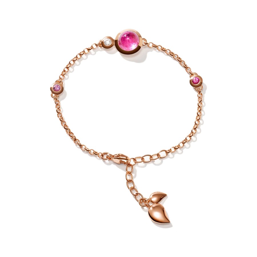 Armschmuck Tamara Comolli | Tamara Comolli - Bouton Armband Mini Chain 'Blush' Small/Medium