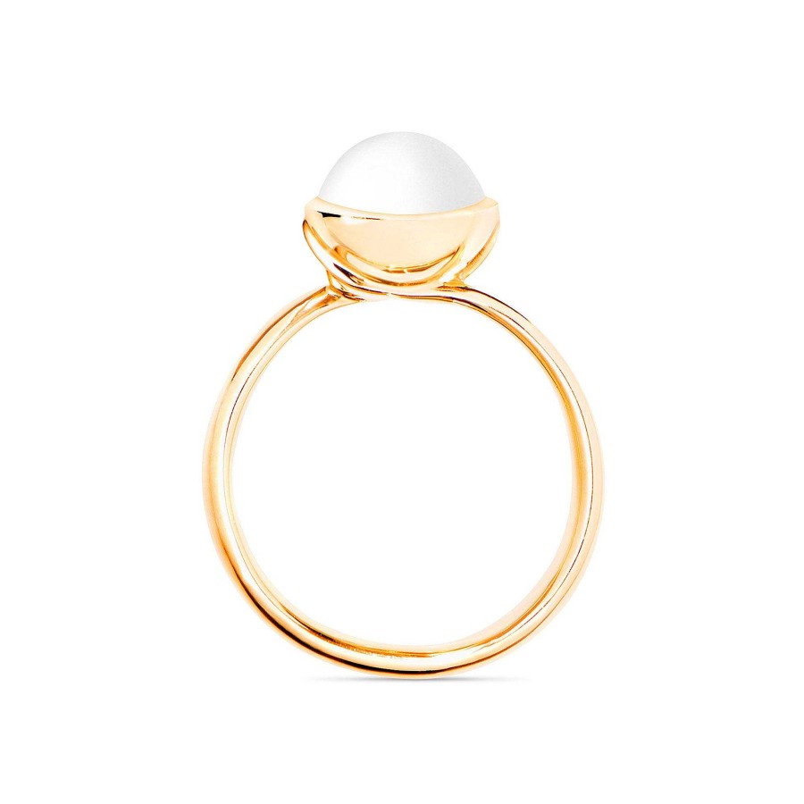 Ringe Tamara Comolli | Tamara Comolli - Bouton Ring Small Cacholong