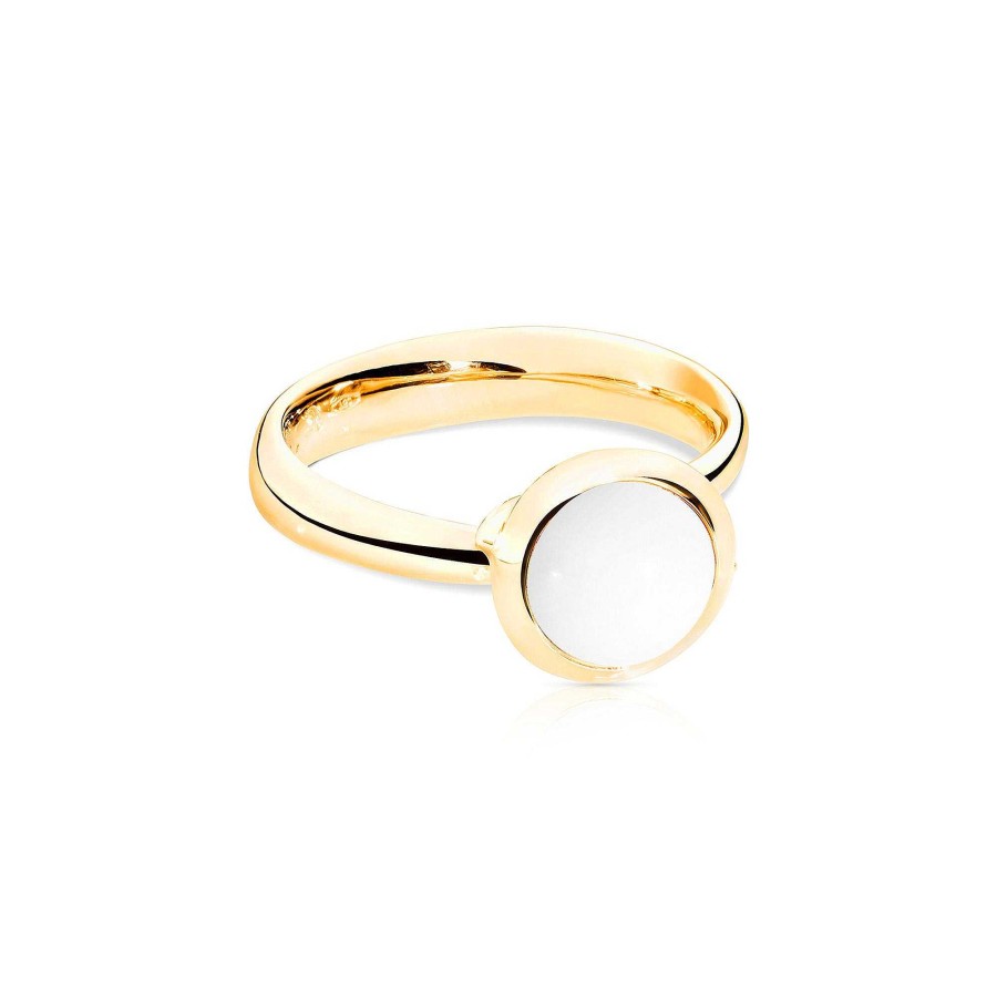 Ringe Tamara Comolli | Tamara Comolli - Bouton Ring Small Cacholong