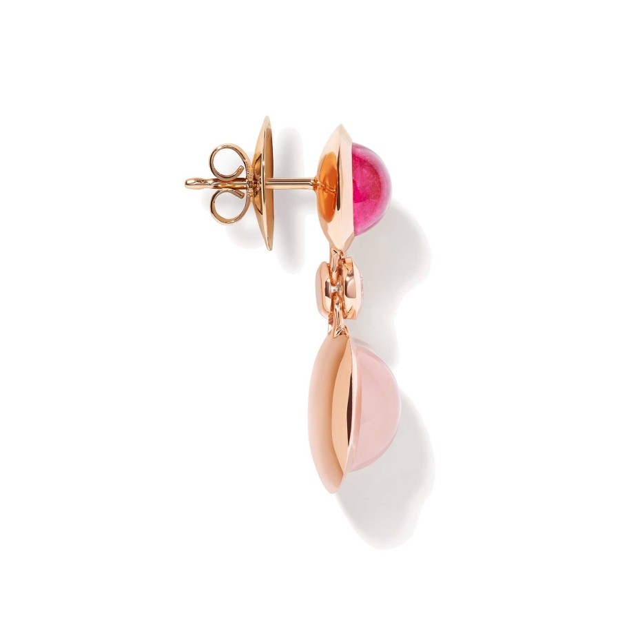 Ohrschmuck Tamara Comolli | Tamara Comolli - Bouton Ohrringe 2 Cabochons 'Blush'