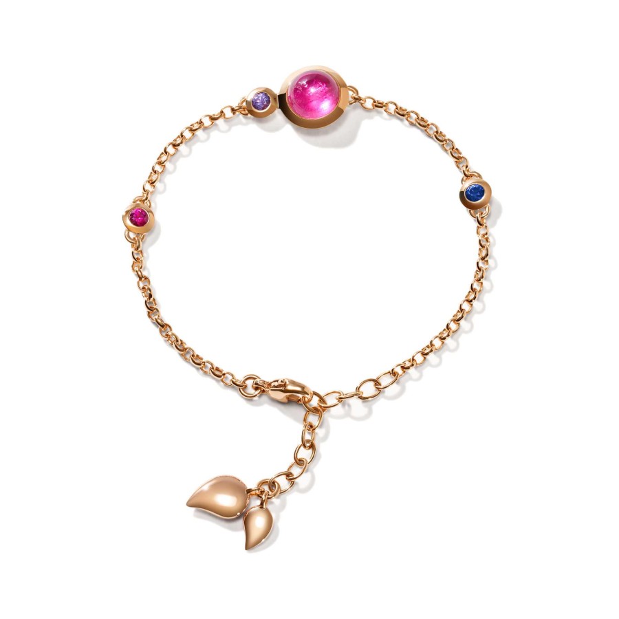 Armschmuck Tamara Comolli | Tamara Comolli - Bouton Armband Mini Chain 'Wildberry' Small/Medium