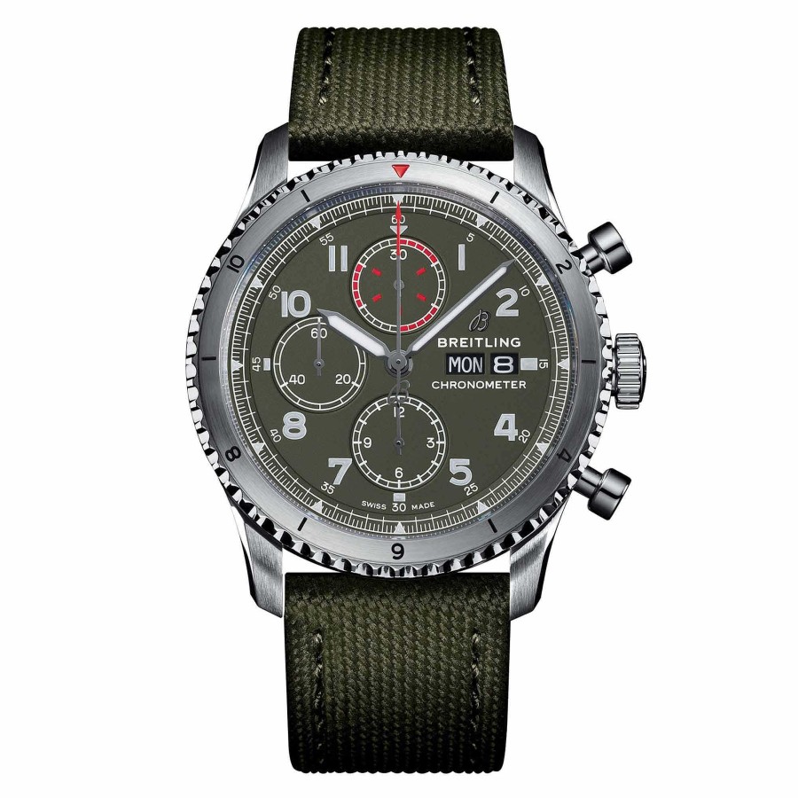 Herrenuhren Breitling | Breitling - Aviator 8 Chronograph 43 Curtiss Warhawk