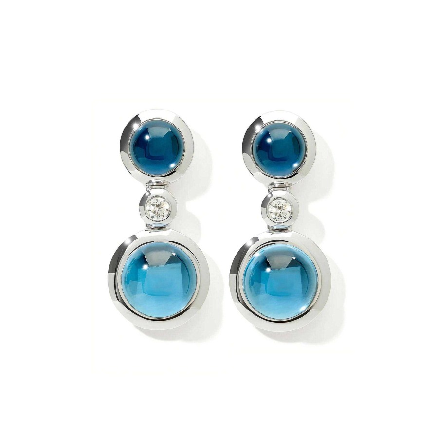 Ohrschmuck Tamara Comolli | Tamara Comolli - Bouton 2 Cabochon Ohrh Nger Sky