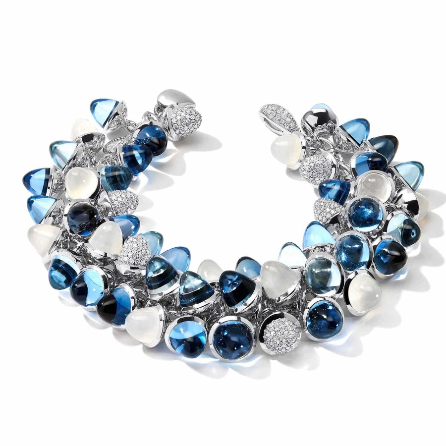 Armschmuck Tamara Comolli | Tamara Comolli - Mikado Flamenco Armband Ocean Mit Diamond Pav